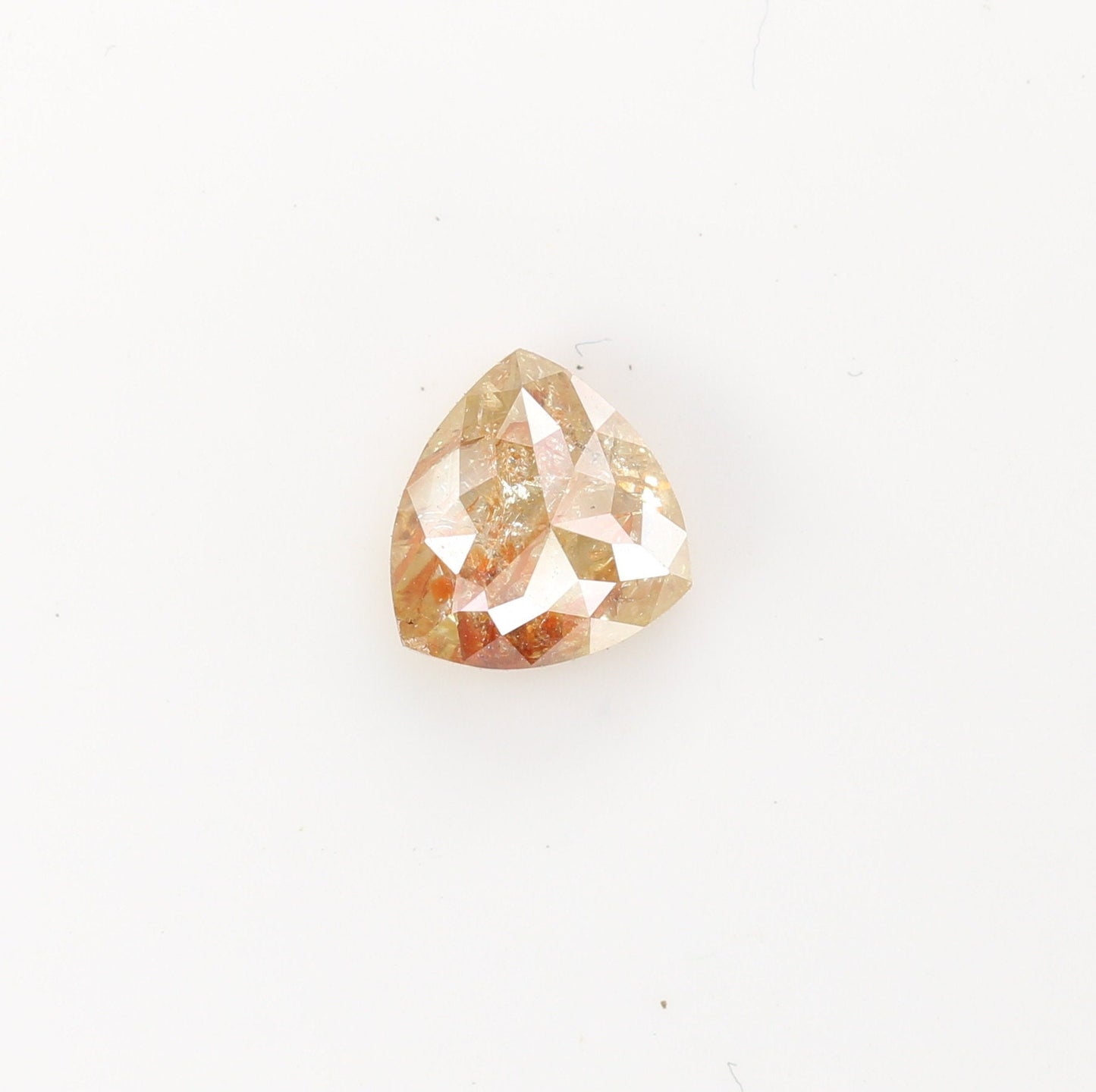 0.86 CT Beautiful Trillion Shape Fancy Natural Peach Diamond For Proposal Ring | Trillion Diamond Ring | Peach Trillion Diamond | Stone Ring
