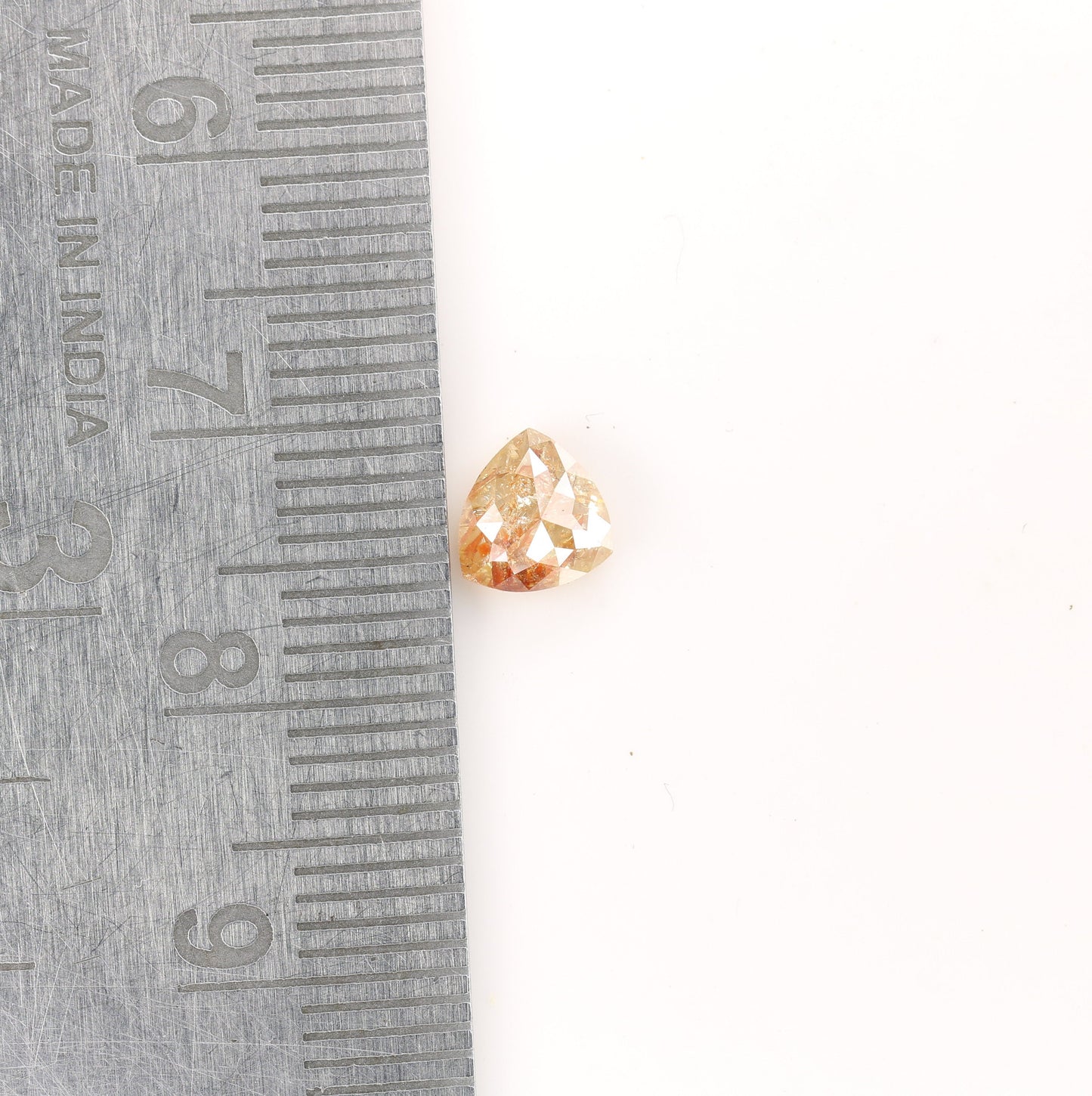 0.86 CT Beautiful Trillion Shape Fancy Natural Peach Diamond For Proposal Ring | Trillion Diamond Ring | Peach Trillion Diamond | Stone Ring