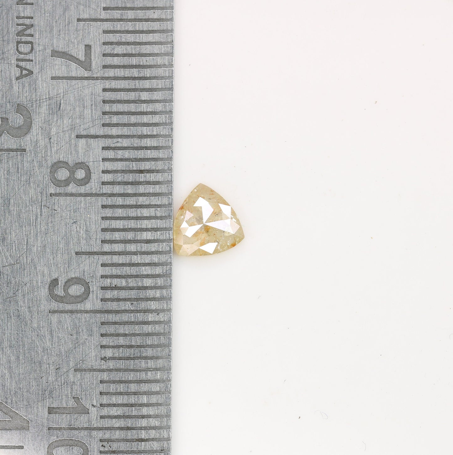 0.69 CT Natural Peach Beautiful Trillion Shape Diamond For Wedding Ring | Peach Trillion Stone | Trillion Diamond Ring | Peach Diamond Ring