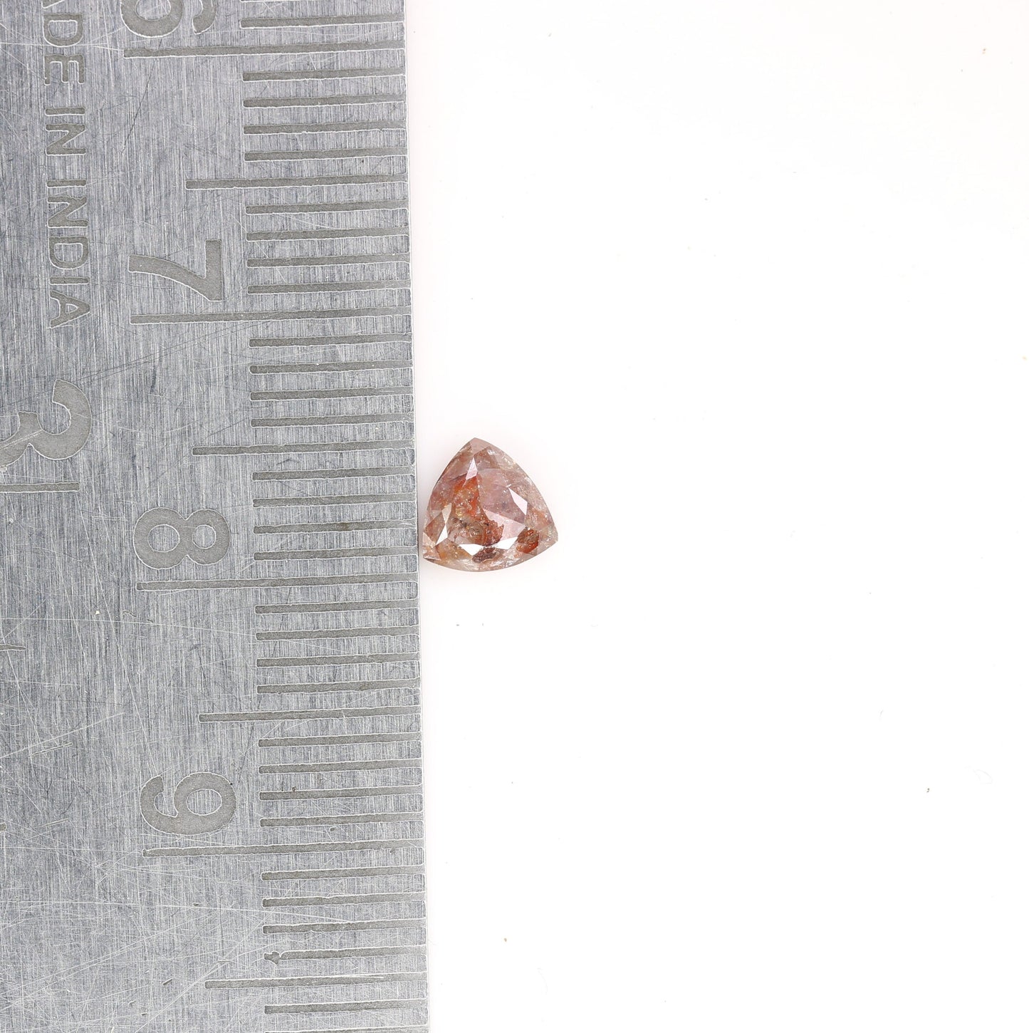 0.42 CT Loose Trillion Shape 5 MM Natural Red Diamond For Jewelry | Red Diamond Ring | Red Trillion Diamond | Trillion Stone Ring Diamonds