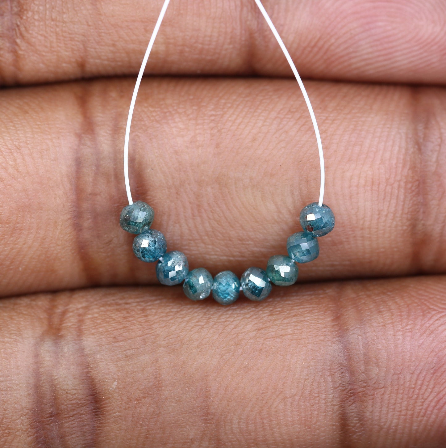 Chic Blue Diamond Beads | AAA Quality Faceted Loose Gems for Retro & Crystal Necklaces | Handmade Jewelry Supplies | Unique DIY Craft Beads
