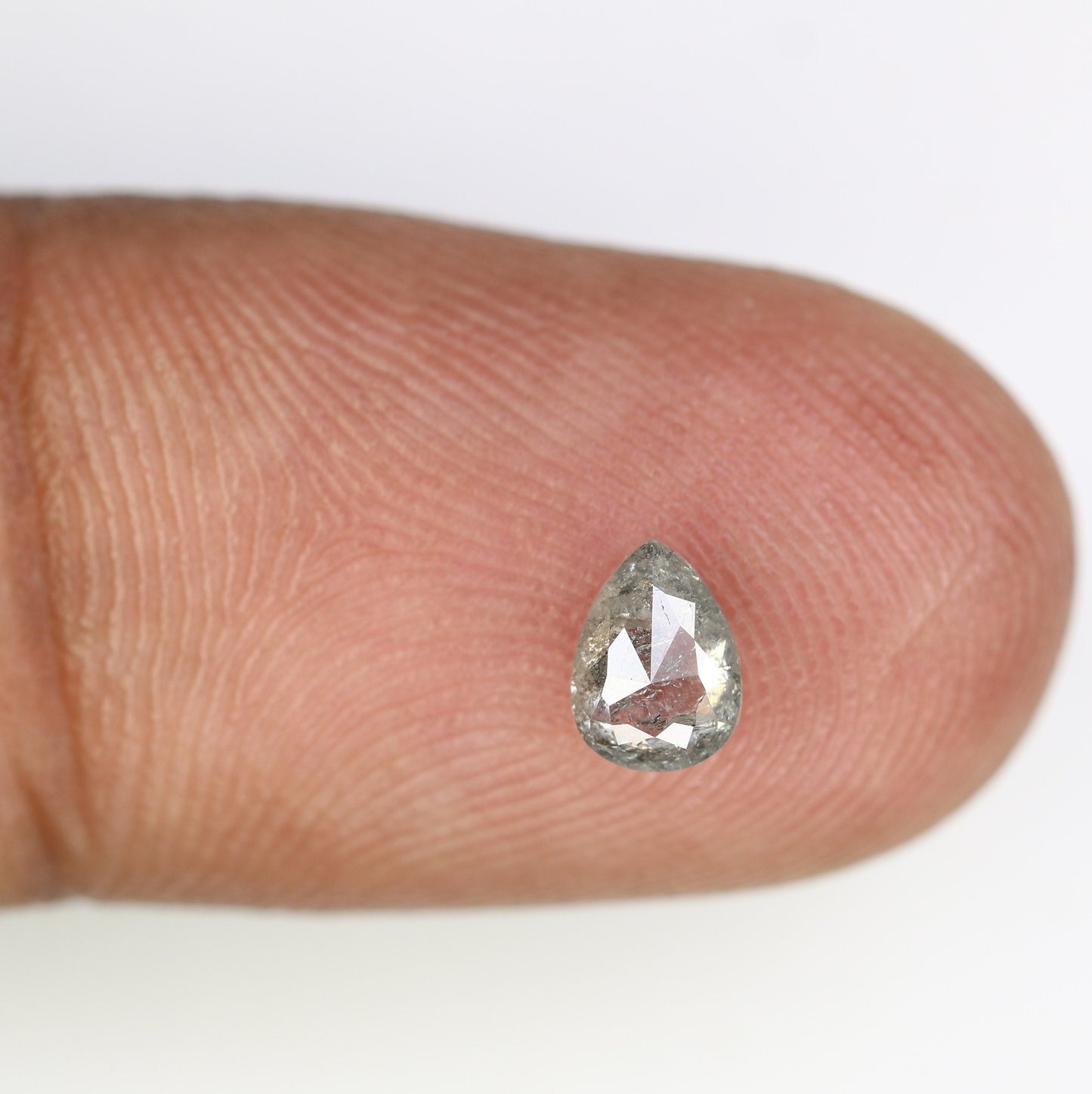 0.50ct Loose Pear Salt and Pepper DiamondFor Gold Ring Diamonds