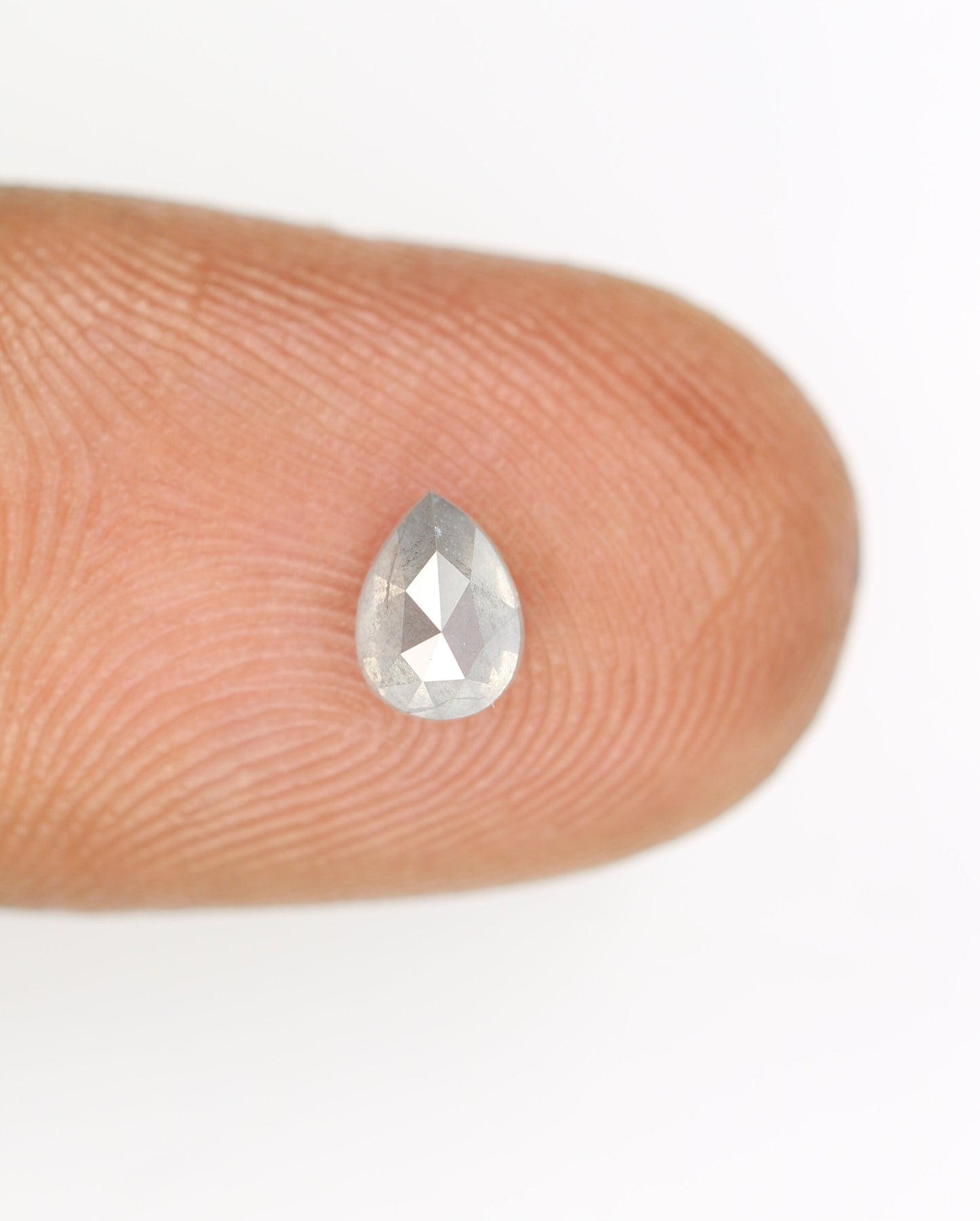 Rose Cut Pear Salt and Pepper Diamond RingFor Gold Ring Diamonds