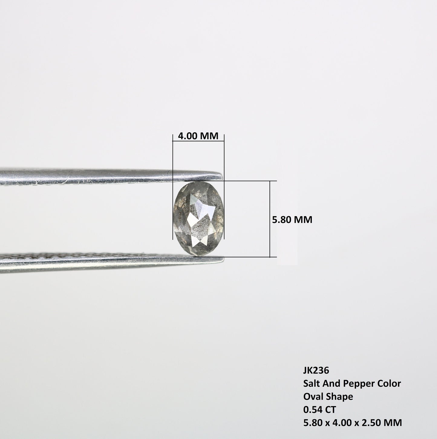 Natural Loose Oval Shape Diamond - 5.80 MM Brown & Grey Oval Rose Cut - Unique Loose Diamonds for Custom Jewelry Designs