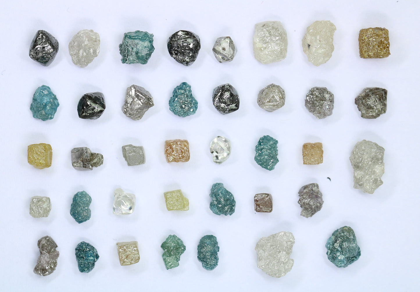 Natural Rough Diamonds | Raw Earth-Mined Gemstones in Mixed Shapes | Unique Fancy Color Diamonds for Jewelry | RocksDiamonds