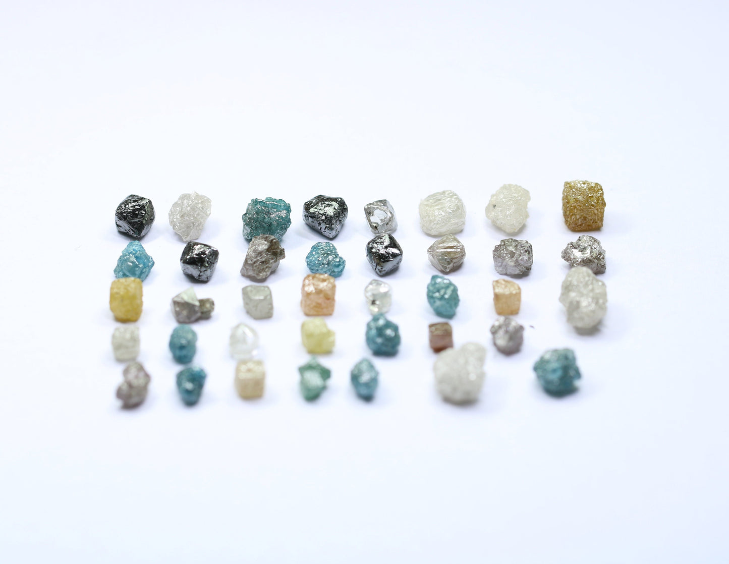Natural Rough Diamonds | Raw Earth-Mined Gemstones in Mixed Shapes | Unique Fancy Color Diamonds for Jewelry | RocksDiamonds