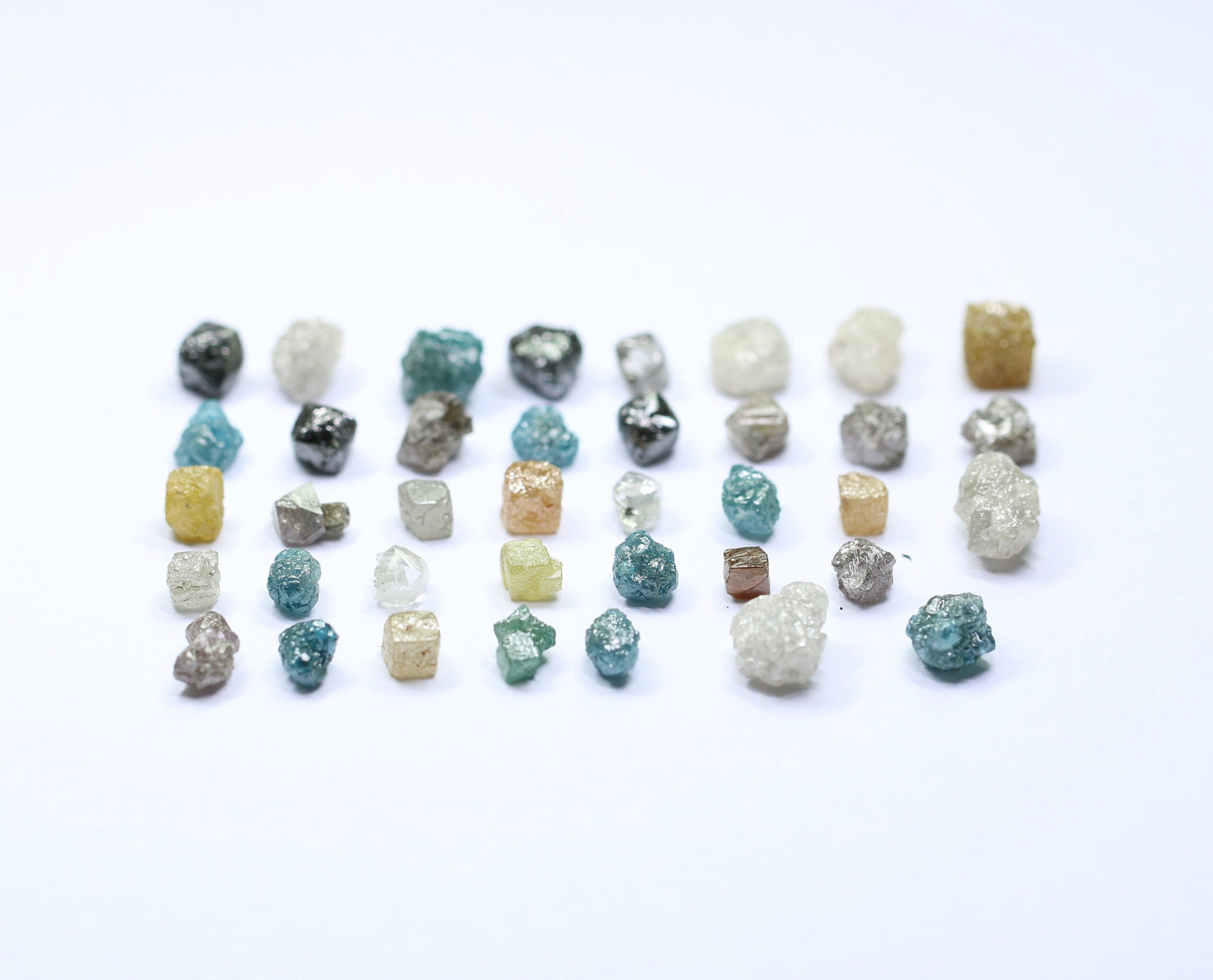 Natural Rough Diamonds | Raw Earth-Mined Gemstones in Mixed Shapes | Unique Fancy Color Diamonds for Jewelry | RocksDiamonds