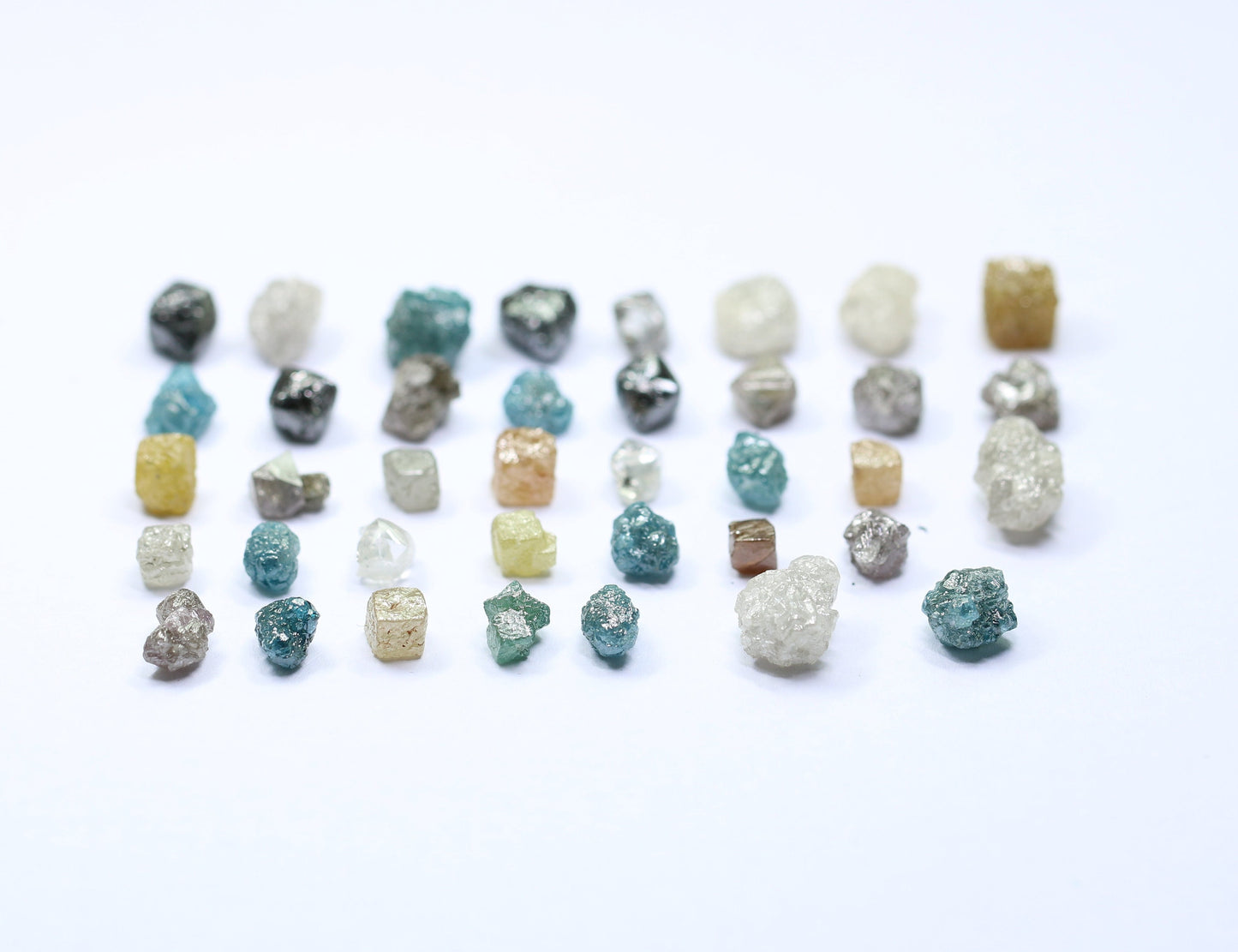 Natural Rough Diamonds | Raw Earth-Mined Gemstones in Mixed Shapes | Unique Fancy Color Diamonds for Jewelry | RocksDiamonds