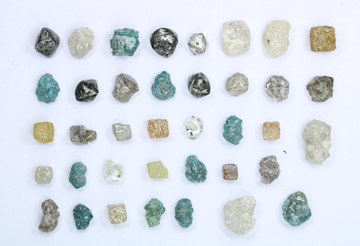 Natural Rough Diamonds | Raw Earth-Mined Gemstones in Mixed Shapes | Unique Fancy Color Diamonds for Jewelry | RocksDiamonds