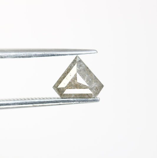 1 CT Salt and Pepper Natural Loose Diamond, Shield Cut For handmade necklace pendant, Fancy Diamond for Engagement Ring Anniversary Diamonds