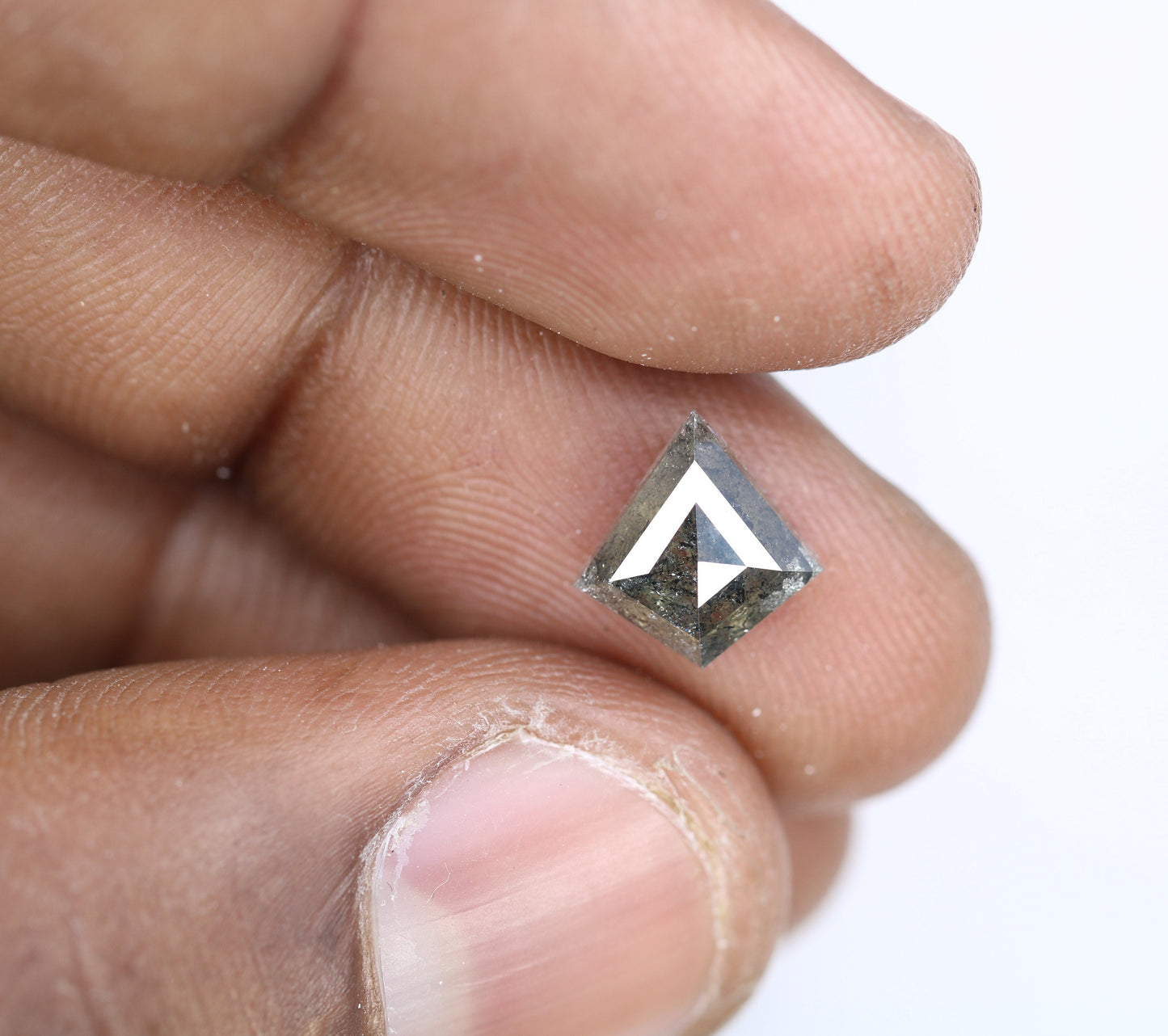 2.39 CT Kite shape Natural Loose Diamond -Kite Shape Salt and Pepper Diamond - For Salt Pepper Diamond Ring - Sale Offer- Unique Gift