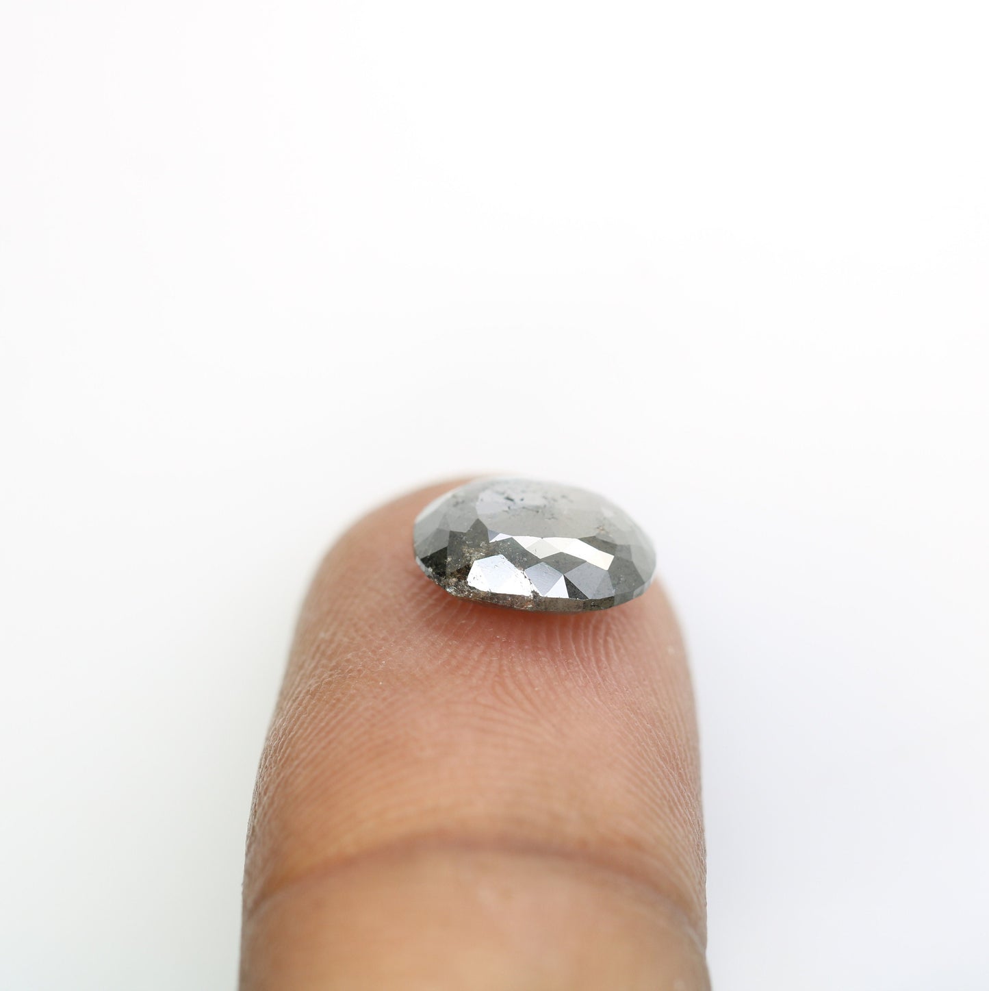 2.67 CT Oval Natural Salt and Pepper Loose Diamond- Wedding Solitaire with Halo, Perfect Gift for Wife or Girlfriend & Unique Jewelry Design
