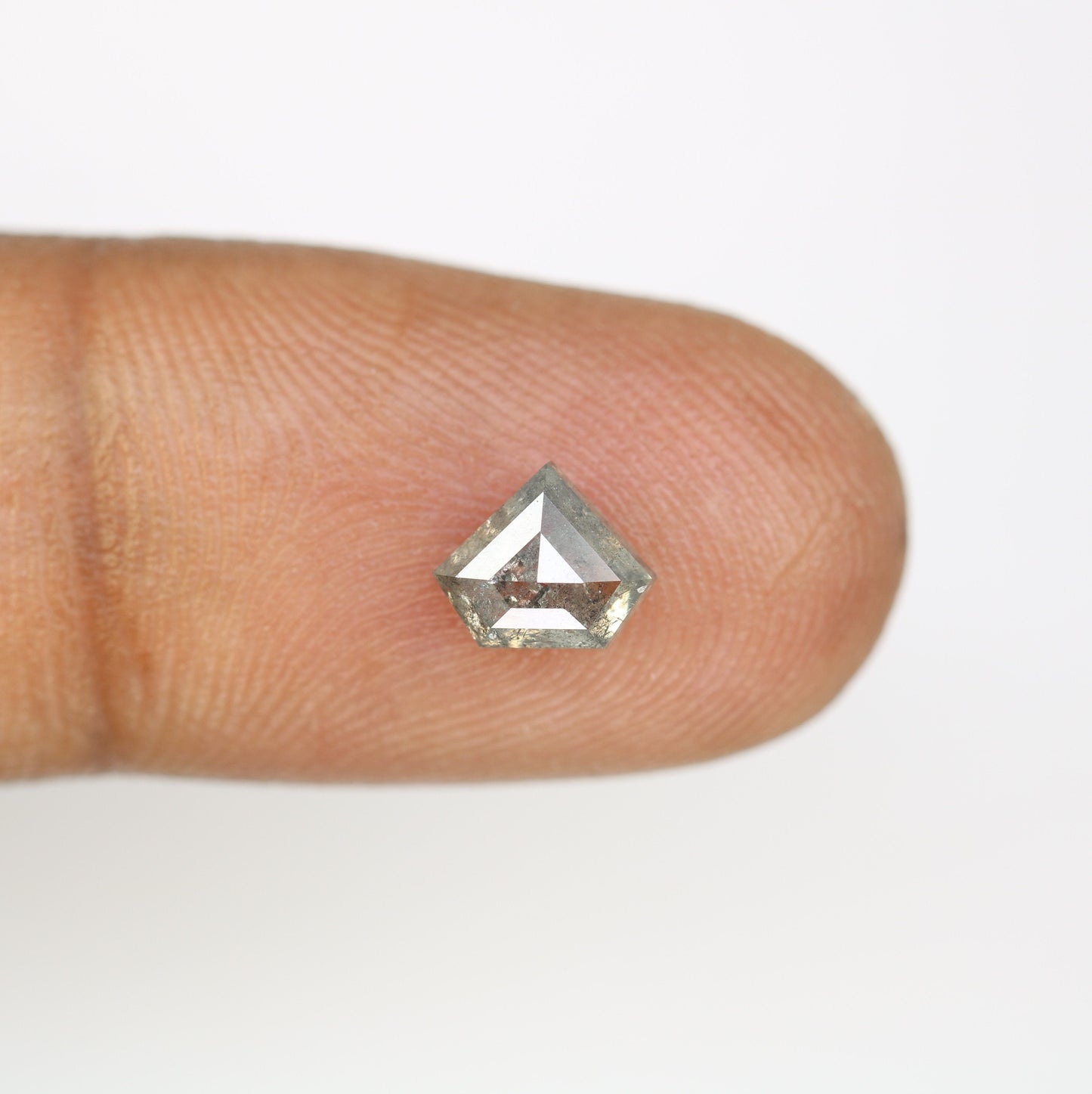 1.16 CT Salt and Pepper Natural Loose Diamond, Pentagon Cut For handmade necklace pendant, Fancy Diamond for Engagement Ring Anniversary