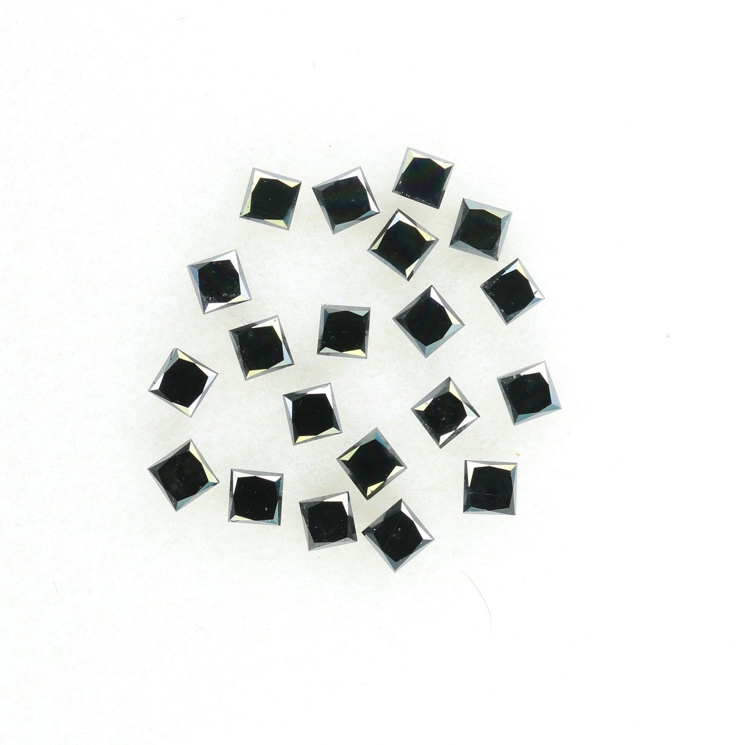 0.74 TCW Loose Black Princess Cut Diamonds For Wedding And Engagement JewelryFor Gold Ring Diamonds