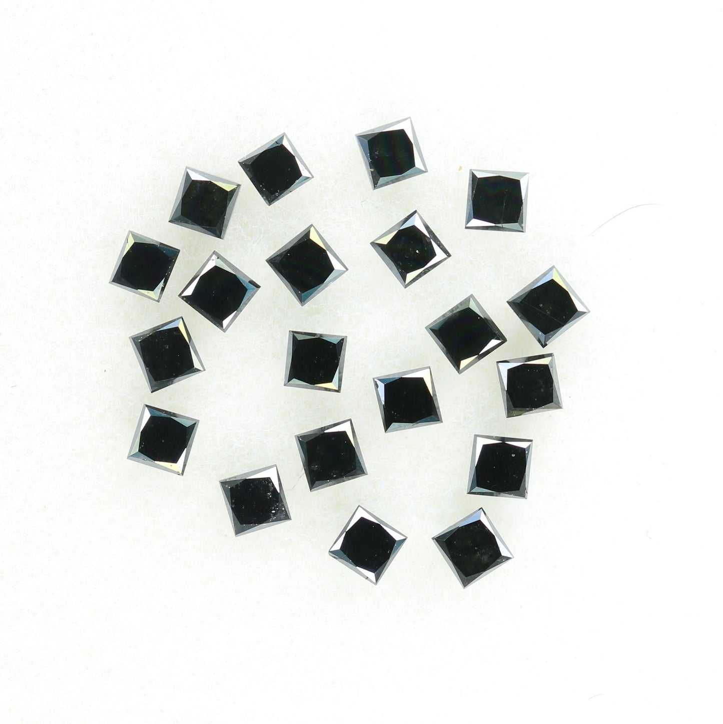 0.74 TCW Loose Black Princess Cut Diamonds For Wedding And Engagement JewelryFor Gold Ring Diamonds