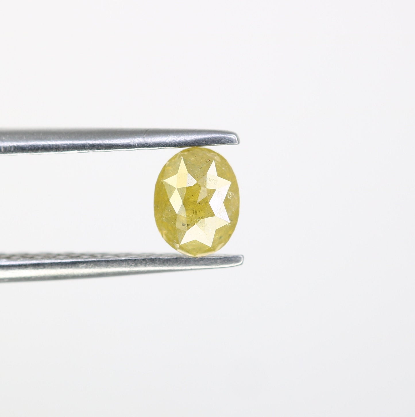 5x4mm Yellow Oval Rustic Loose Diamond - Ideal for Custom Gold Rings & Unique Statement Jewelry Designs