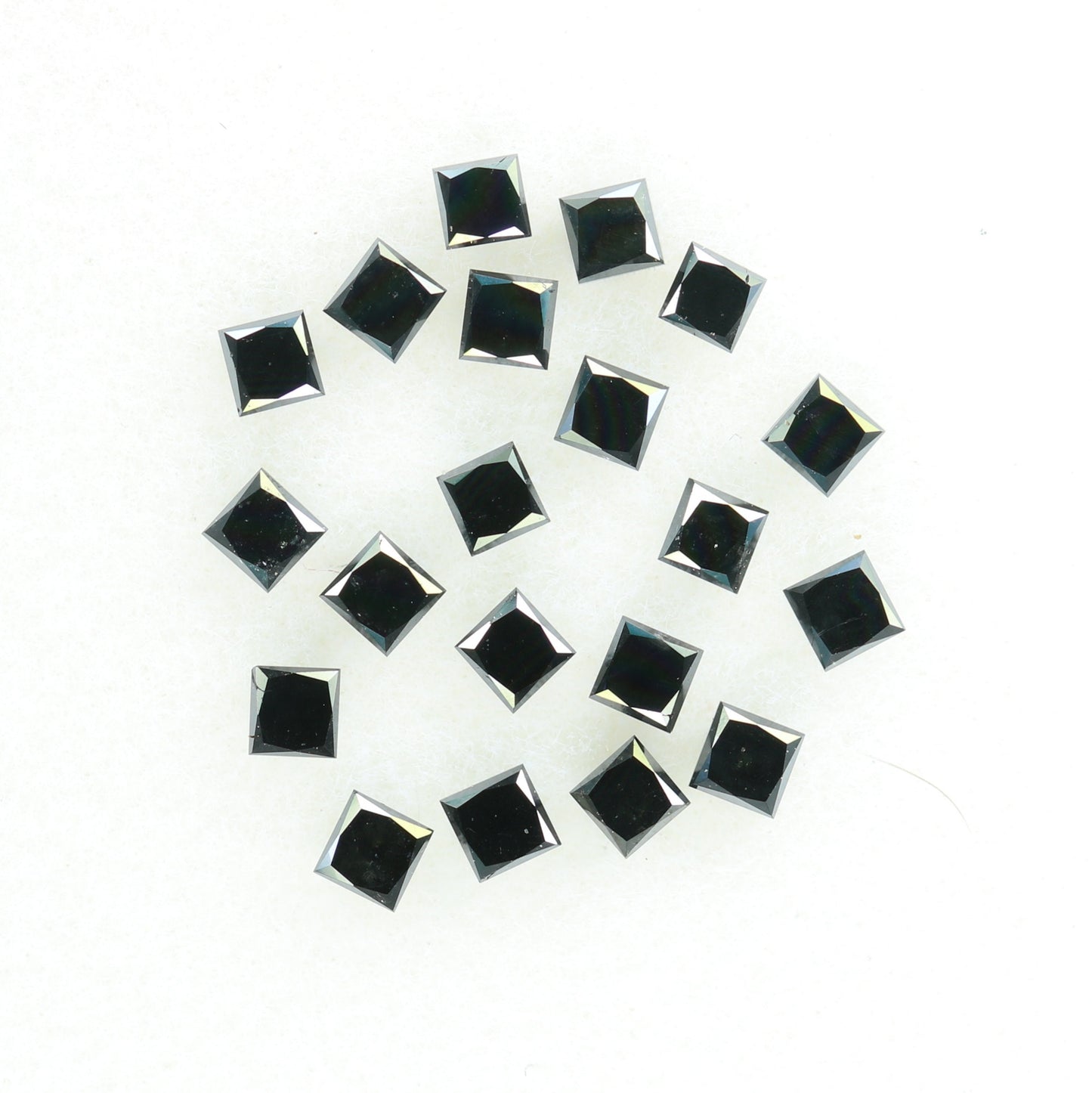 0.74 TCW Loose Black Princess Cut Diamonds For Wedding And Engagement JewelryFor Gold Ring Diamonds