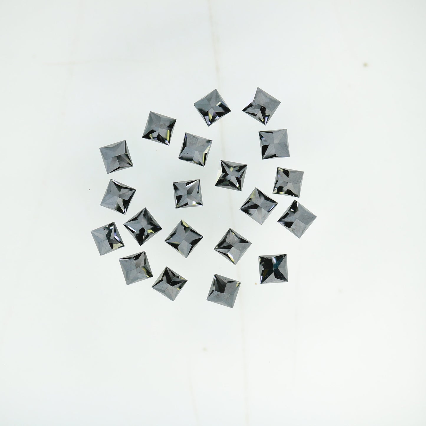 0.74 TCW Loose Black Princess Cut Diamonds For Wedding And Engagement JewelryFor Gold Ring Diamonds