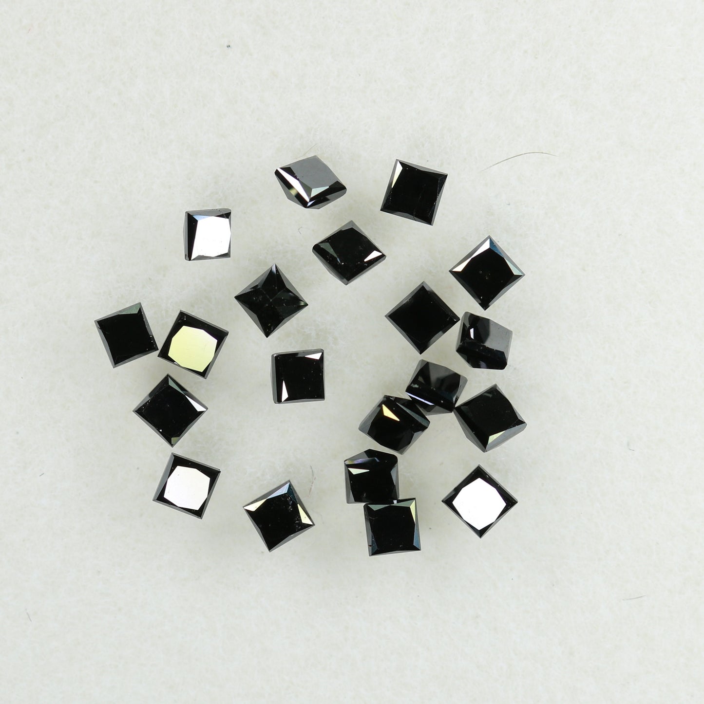 0.74 TCW Loose Black Princess Cut Diamonds For Wedding And Engagement JewelryFor Gold Ring Diamonds