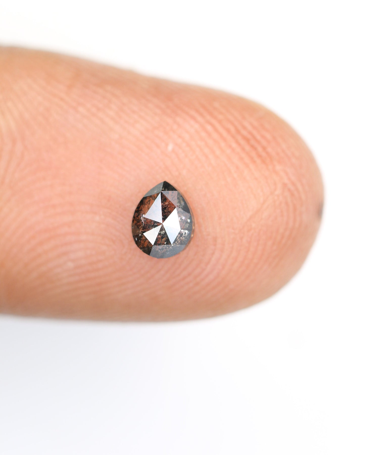 Black Galaxy Pear Salt and Pepper RingFor Gold Ring Diamonds