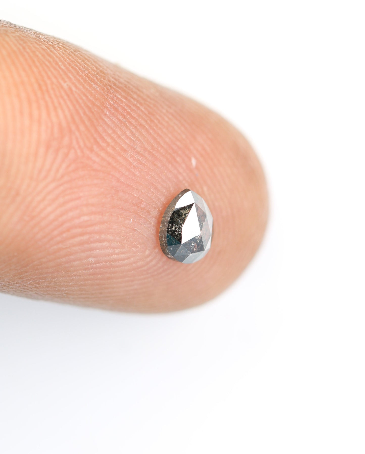 Black Galaxy Pear Salt and Pepper RingFor Gold Ring Diamonds