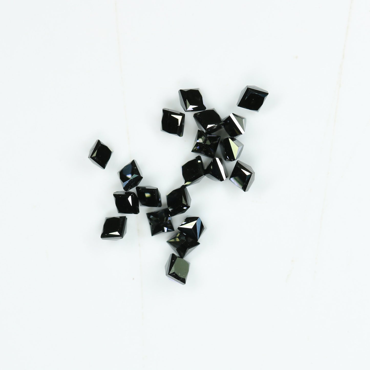 0.74 TCW Loose Black Princess Cut Diamonds For Wedding And Engagement JewelryFor Gold Ring Diamonds