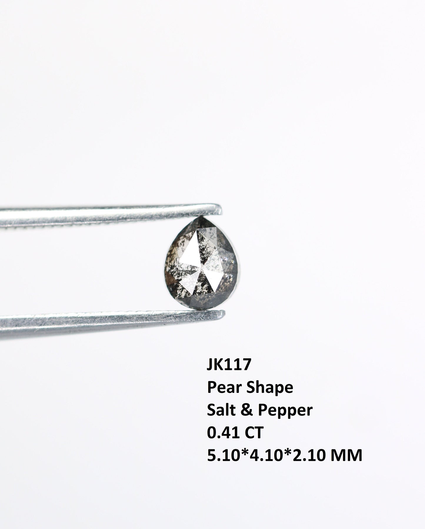 Black Galaxy Pear Salt and Pepper RingFor Gold Ring Diamonds
