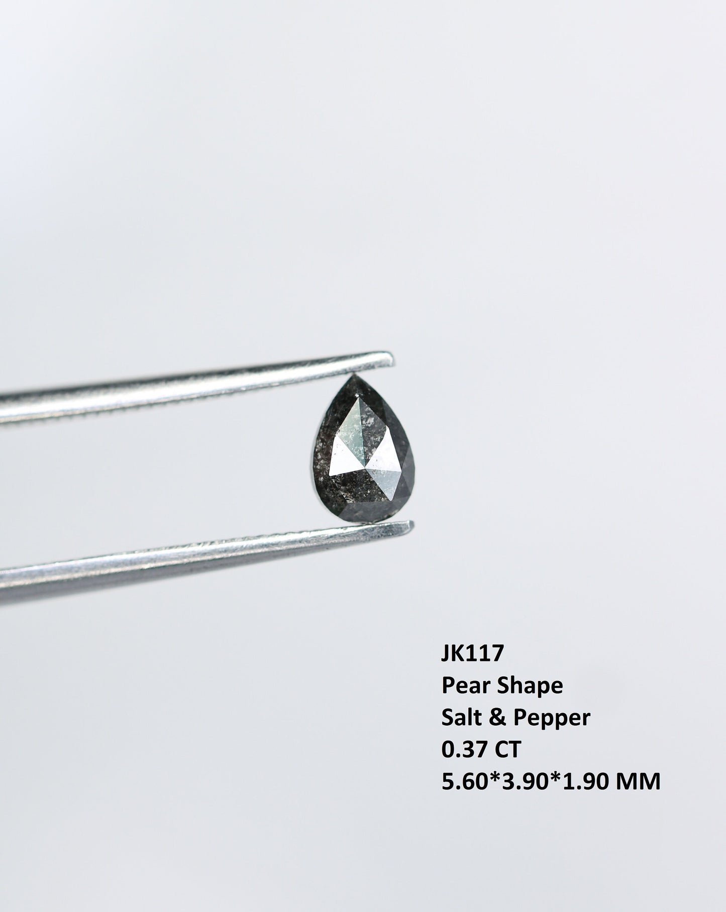 Loose Pear Shape Black Salt and Pepper Diamond RingFor Gold Ring Diamonds