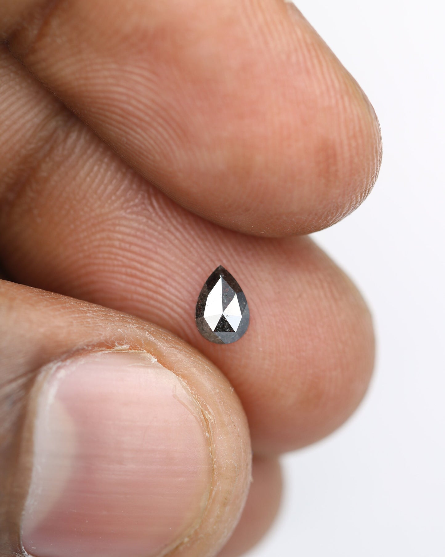 Loose Pear Shape Black Salt and Pepper Diamond RingFor Gold Ring Diamonds