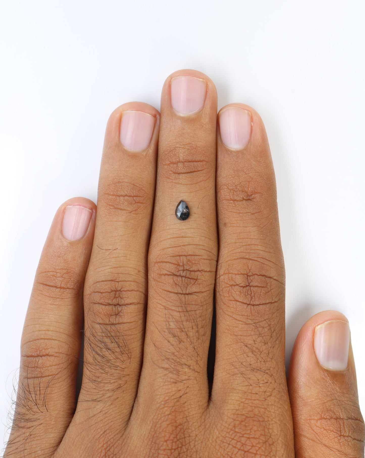 Loose Pear Shape Black Salt and Pepper Diamond RingFor Gold Ring Diamonds