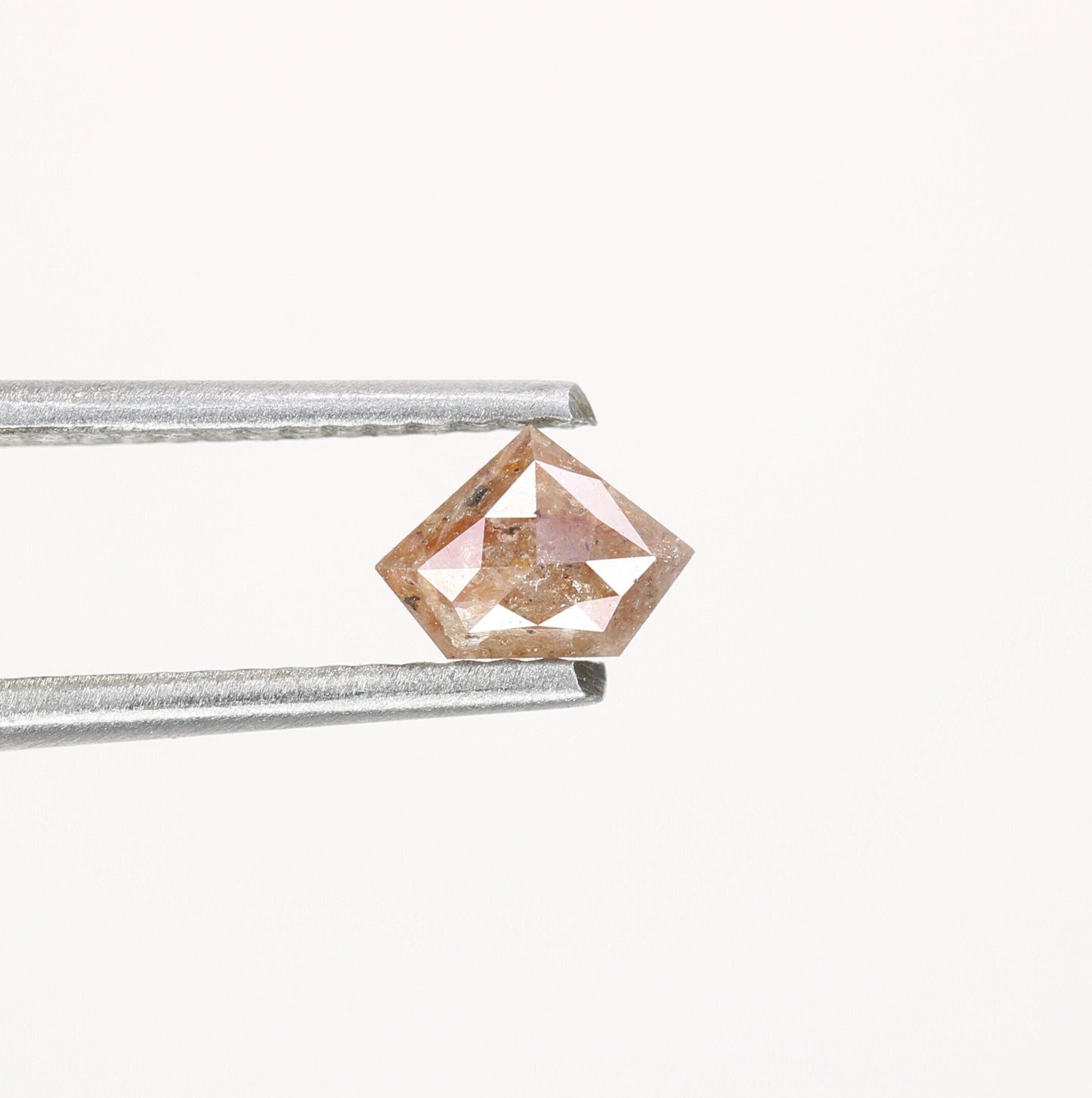 0.47 CT Salt and Pepper Red Loose Diamond, Pentagon Cut for Handmade Necklace Pendant, Diamond Engagement Gold Ring For Women Diamonds