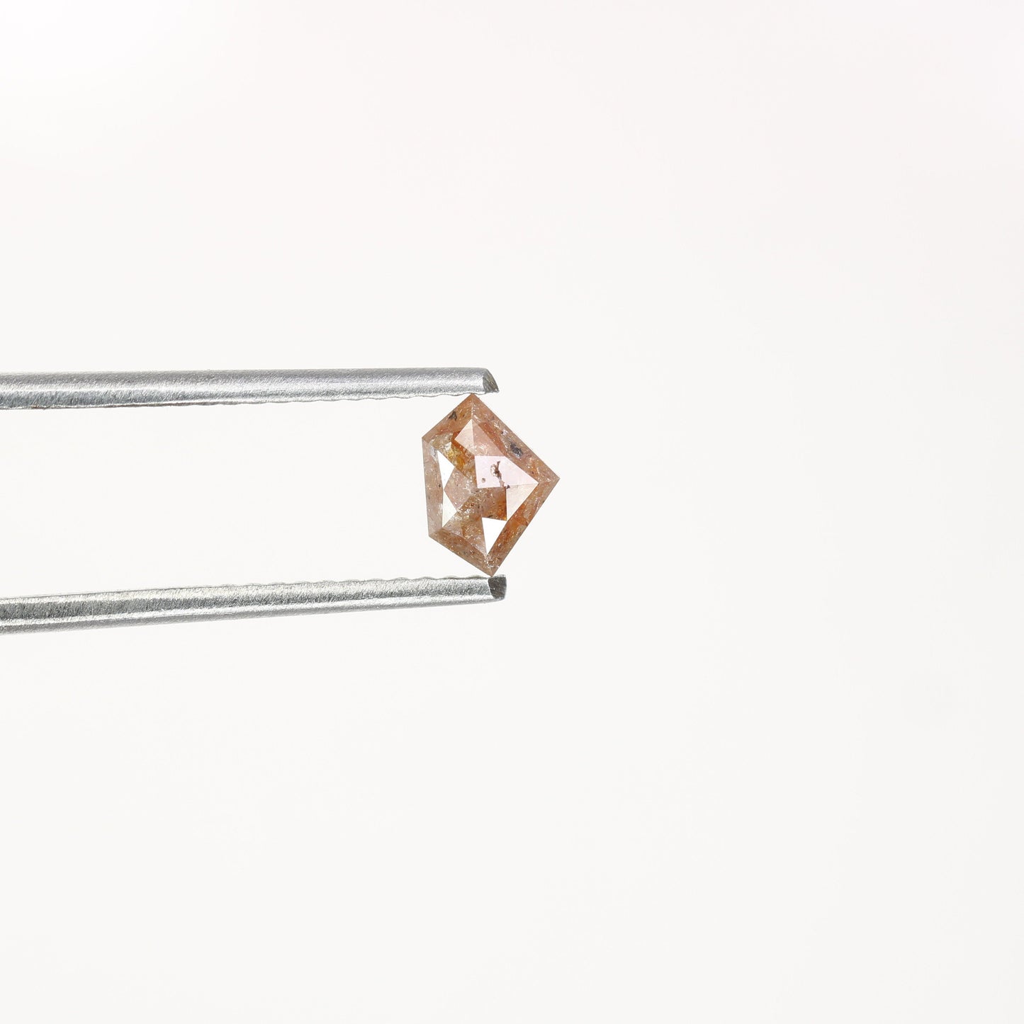 0.47 CT Salt and Pepper Red Loose Diamond, Pentagon Cut for Handmade Necklace Pendant, Diamond Engagement Gold Ring For Women Diamonds