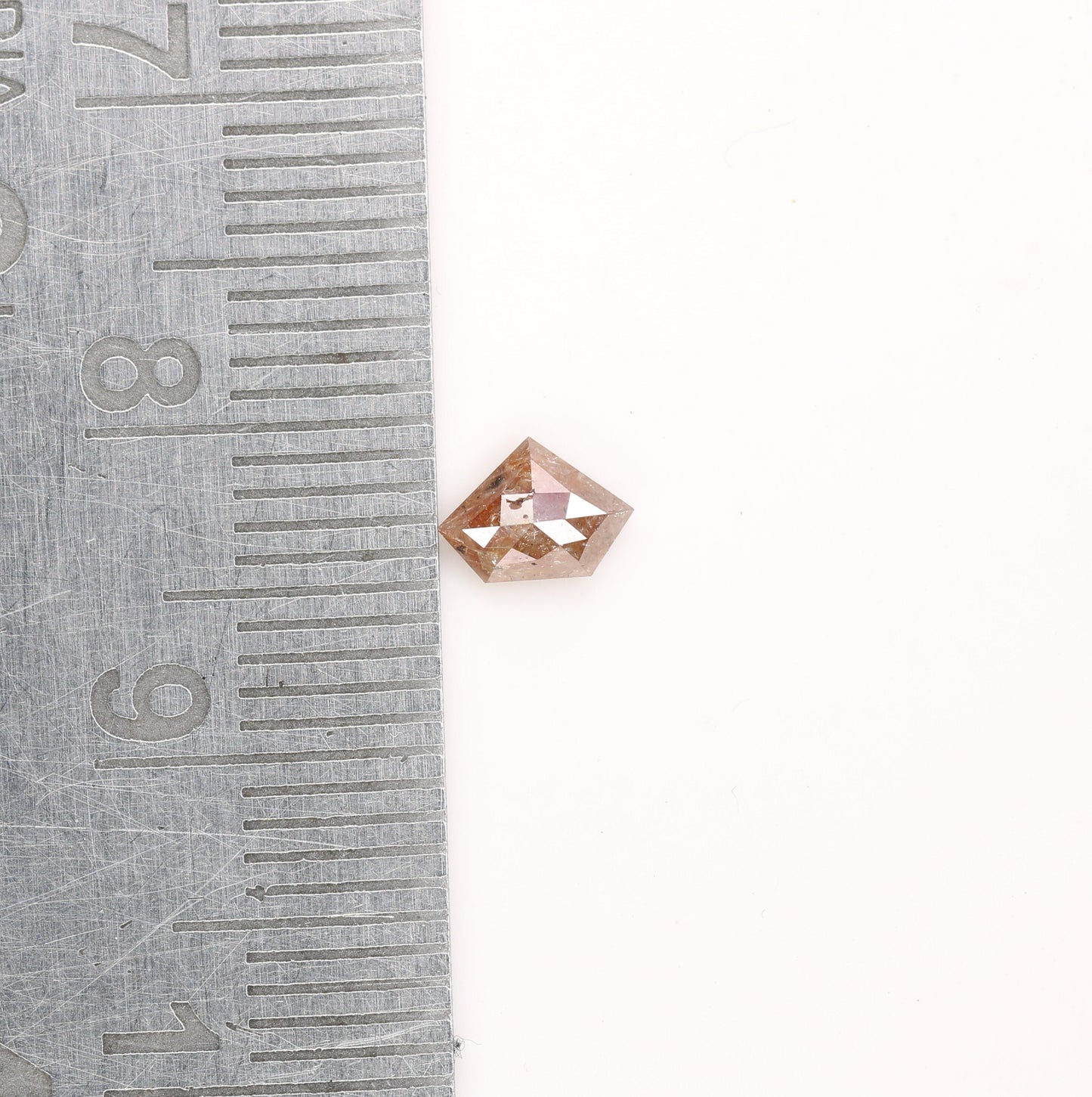 0.47 CT Salt and Pepper Red Loose Diamond, Pentagon Cut for Handmade Necklace Pendant, Diamond Engagement Gold Ring For Women Diamonds