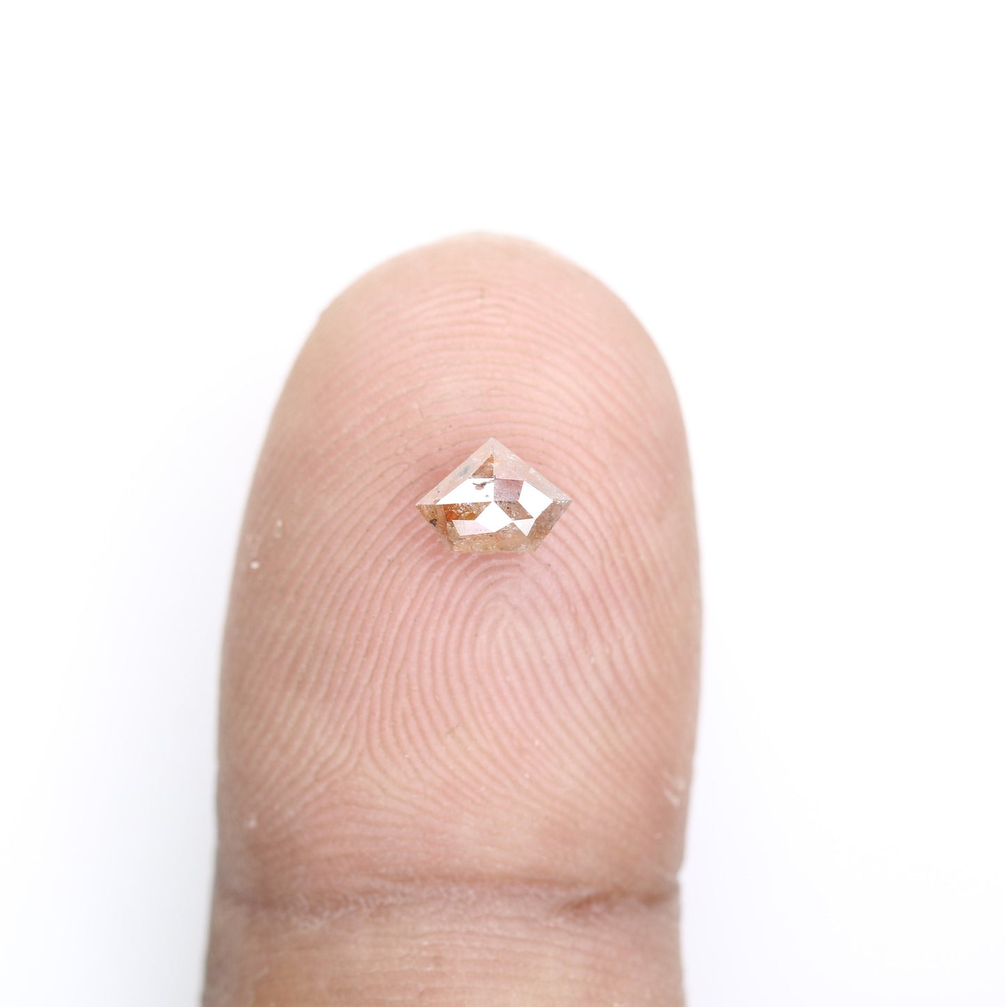 0.47 CT Salt and Pepper Red Loose Diamond, Pentagon Cut for Handmade Necklace Pendant, Diamond Engagement Gold Ring For Women Diamonds