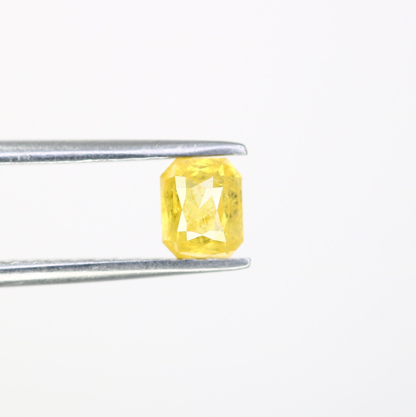 Fancy Yellow Salt and Pepper Emerald Shape Diamond - Natural Loose Emerald Cut Diamond - Emerald Engagement Ring - LABORDAY Offer