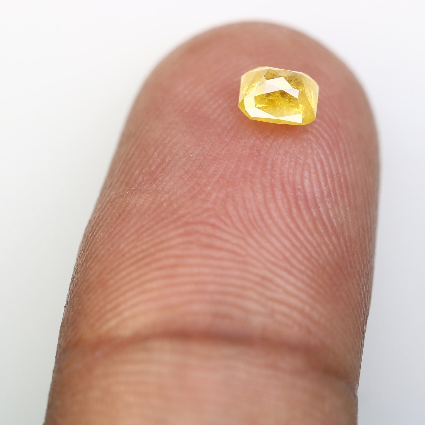 Fancy Yellow Salt and Pepper Emerald Shape Diamond - Natural Loose Emerald Cut Diamond - Emerald Engagement Ring - LABORDAY Offer