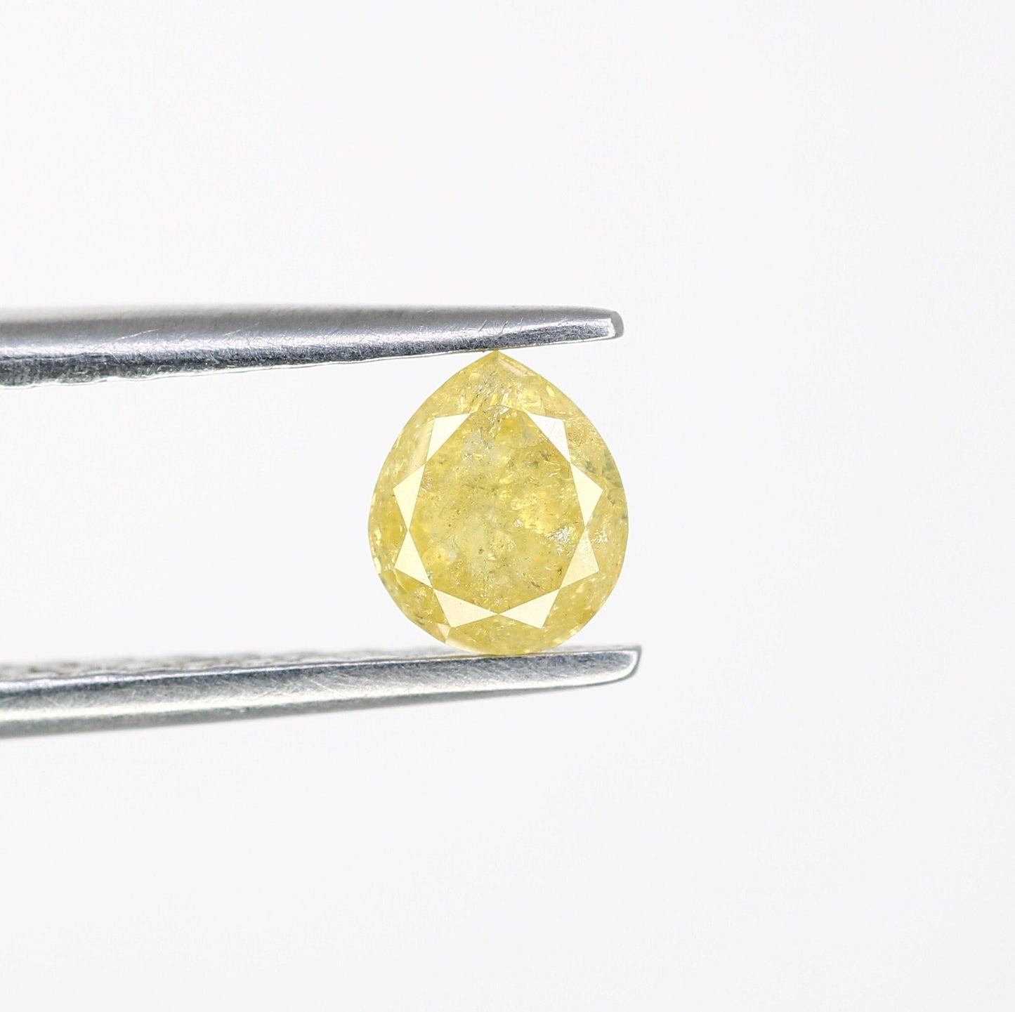 0.54ct Rustic Yellow Loose Pear Diamond For Engagement RingFor Gold Ring Diamonds