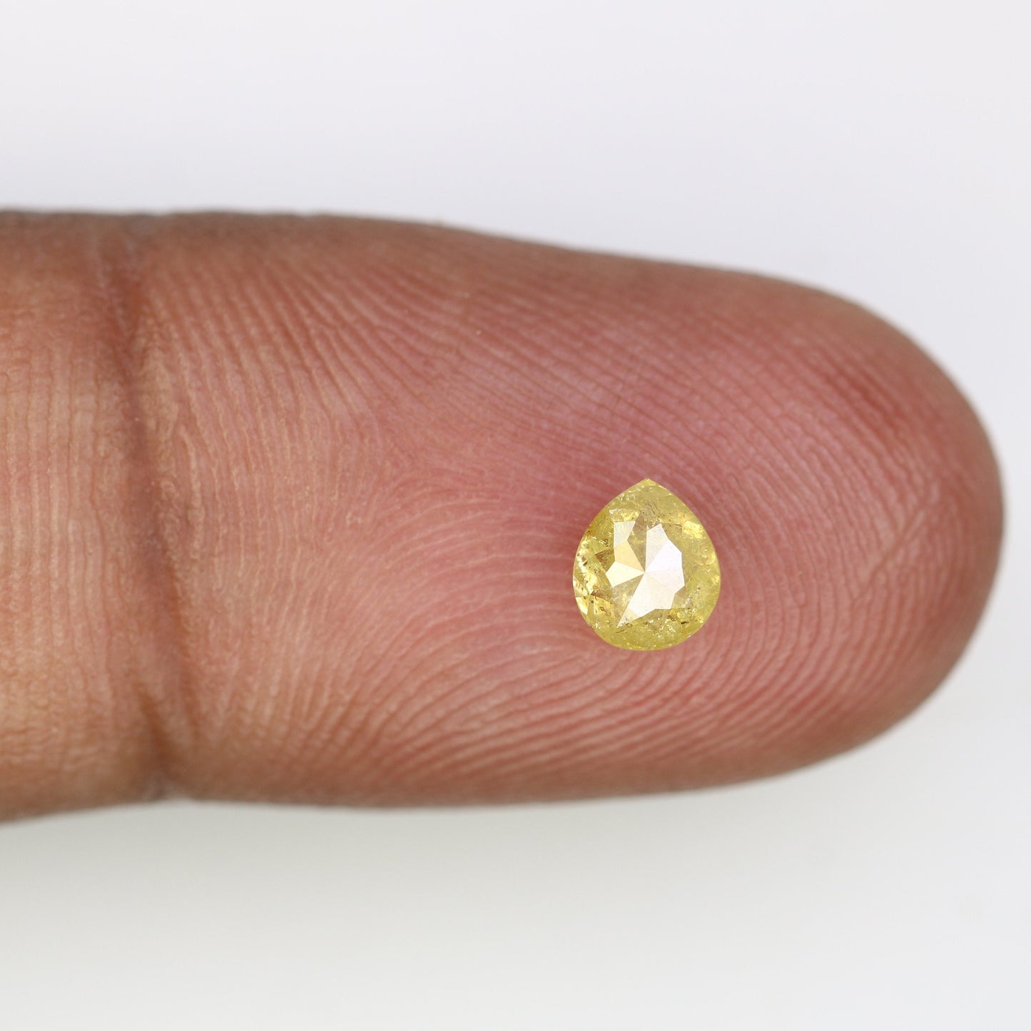 0.54ct Rustic Yellow Loose Pear Diamond For Engagement RingFor Gold Ring Diamonds
