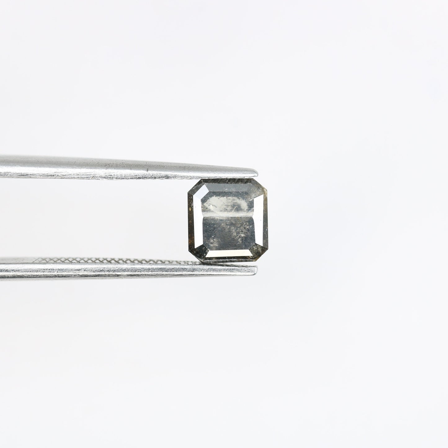 0.98 CT Salt and Pepper Emerald Shape Diamond - Natural Loose Emerald Cut Diamond - Emerald Engagement Ring - LABORDAY Offer