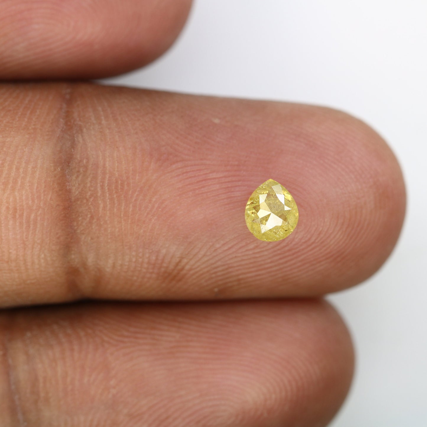 0.54ct Rustic Yellow Loose Pear Diamond For Engagement RingFor Gold Ring Diamonds