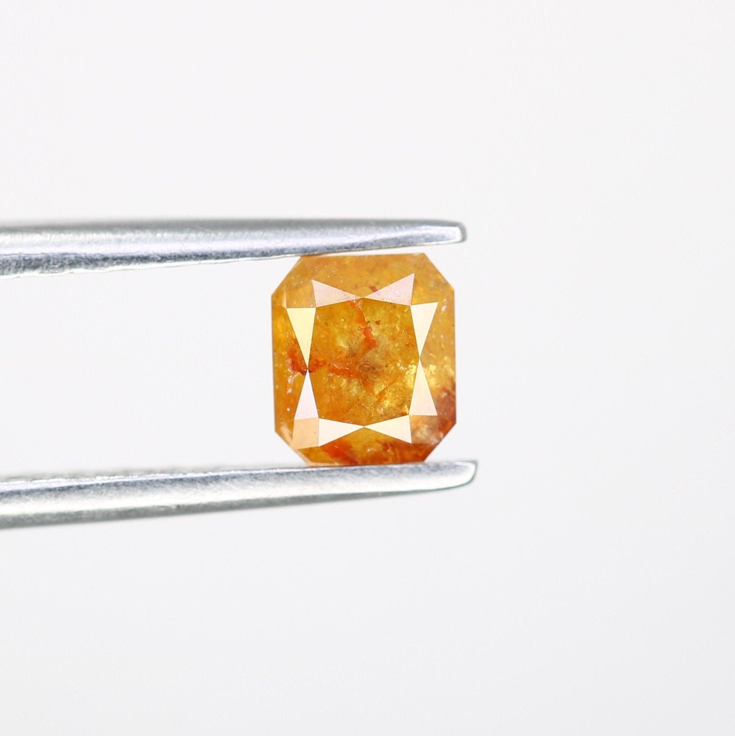 0.64 CT Salt and Pepper Emerald Shape Diamond - Natural Loose Emerald Cut Diamond - Perfect for Emerald Engagement Ring