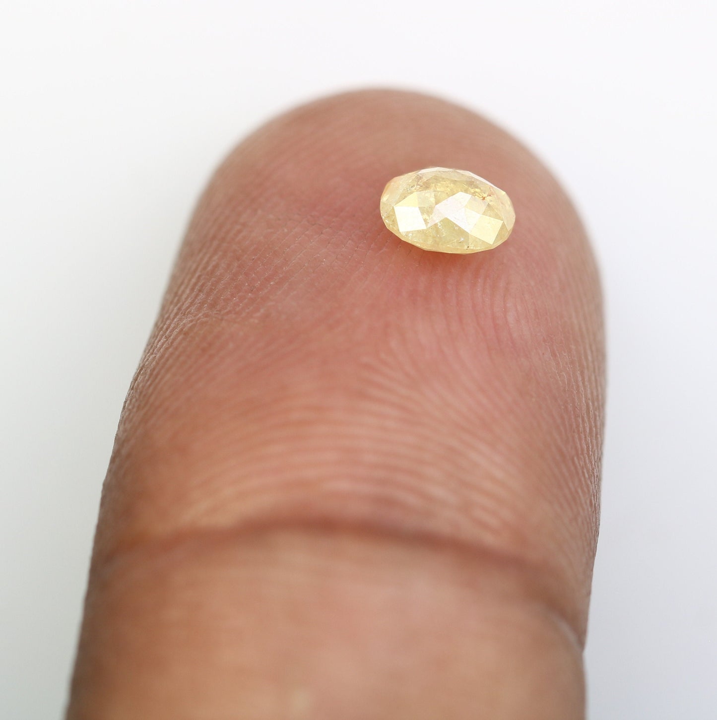 0.45 CT Loose Rustic Rose Cut Oval Diamond - Perfect for Engagement Ring & Unique Gold Ring Jewelry Designs