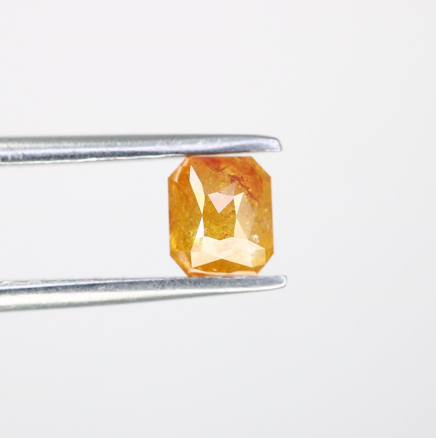 0.64 CT Salt and Pepper Emerald Shape Diamond - Natural Loose Emerald Cut Diamond - Perfect for Emerald Engagement Ring