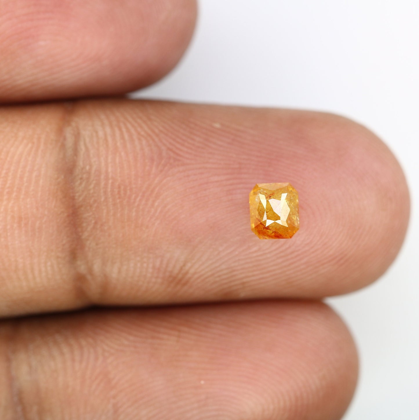 0.64 CT Salt and Pepper Emerald Shape Diamond - Natural Loose Emerald Cut Diamond - Perfect for Emerald Engagement Ring
