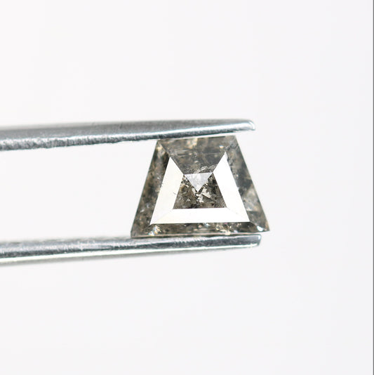 0.85 CT Salt and Pepper Natural Loose Diamond, Geometric Cut For handmade necklace pendant, diamond bracelet Wedding & Engagement Gold Ring