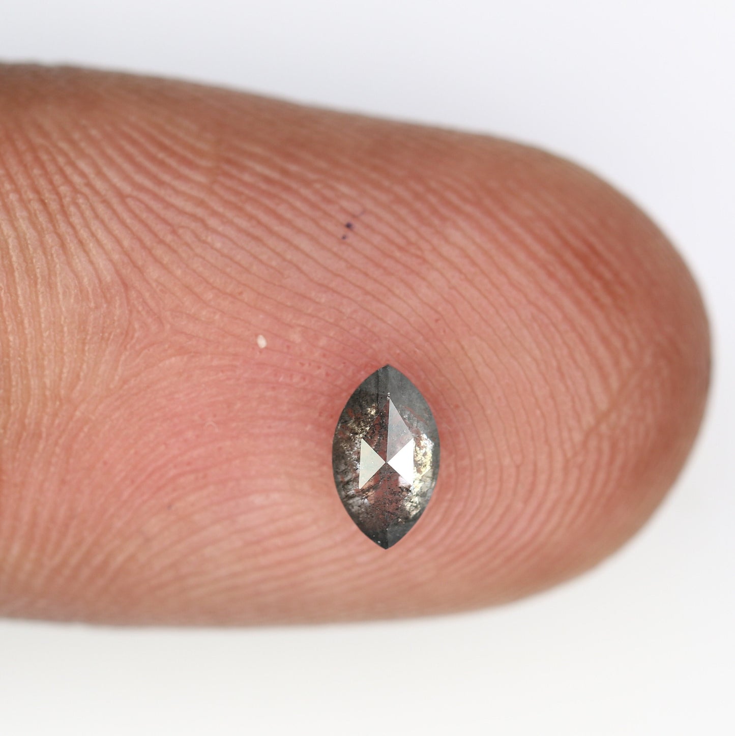 0.34 CT Marquise Shape Salt And Pepper Diamond | Natural Loose Black/Grey Diamonds For Weeding & Earring | For pendant | For Bracelet