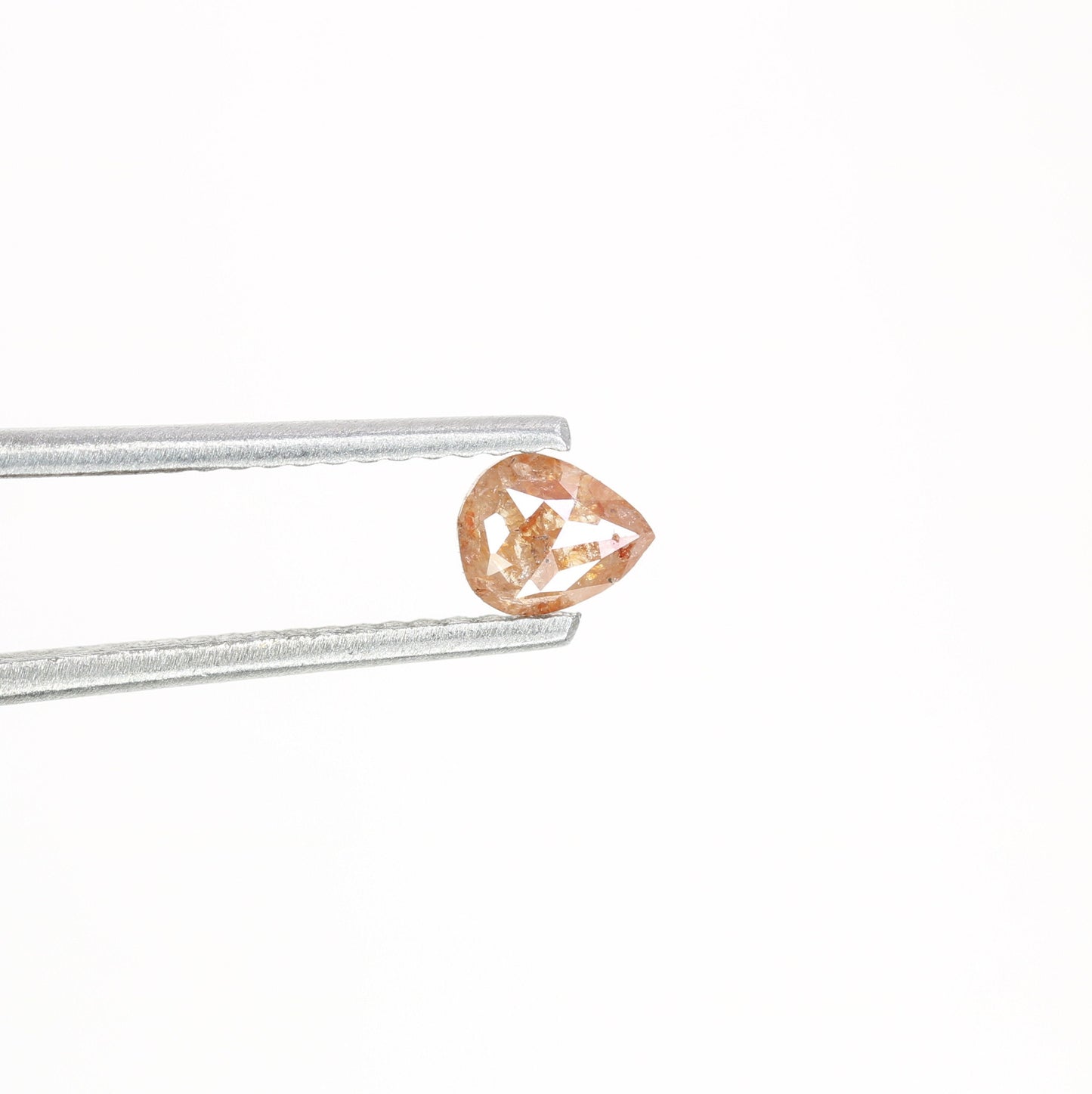 0.38 CT Loose Pear Shape Natural Peach Diamond For Proposal Ring | Gift For Her | Anniversary Gift | Pear Galaxy Ring | Pear Prongs Set Ring