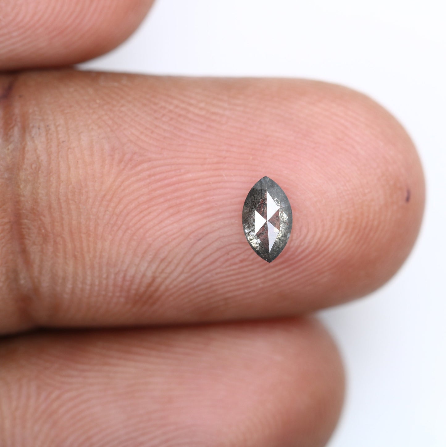 0.34 CT Marquise Shape Salt And Pepper Diamond | Natural Loose Black/Grey Diamonds For Weeding & Earring | For pendant | For Bracelet
