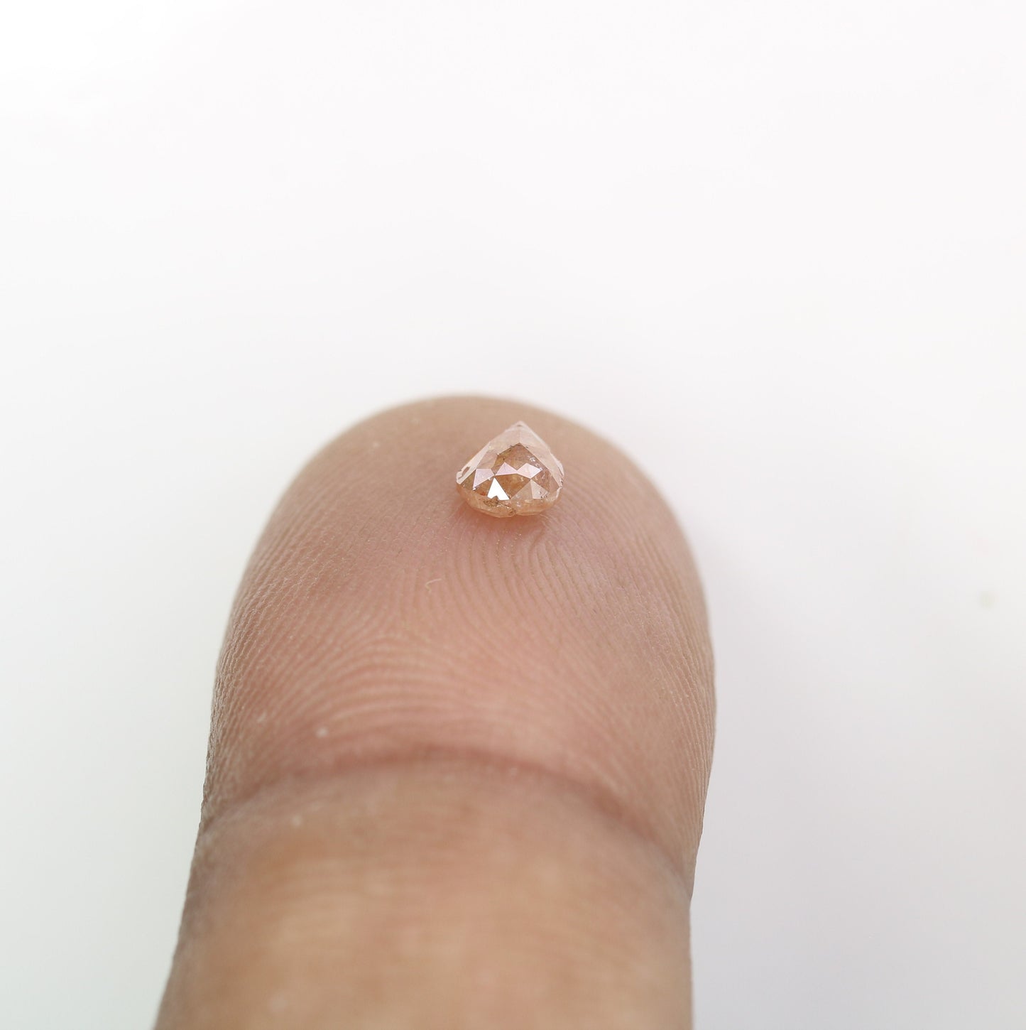 0.38 CT Loose Pear Shape Natural Peach Diamond For Proposal Ring | Gift For Her | Anniversary Gift | Pear Galaxy Ring | Pear Prongs Set Ring