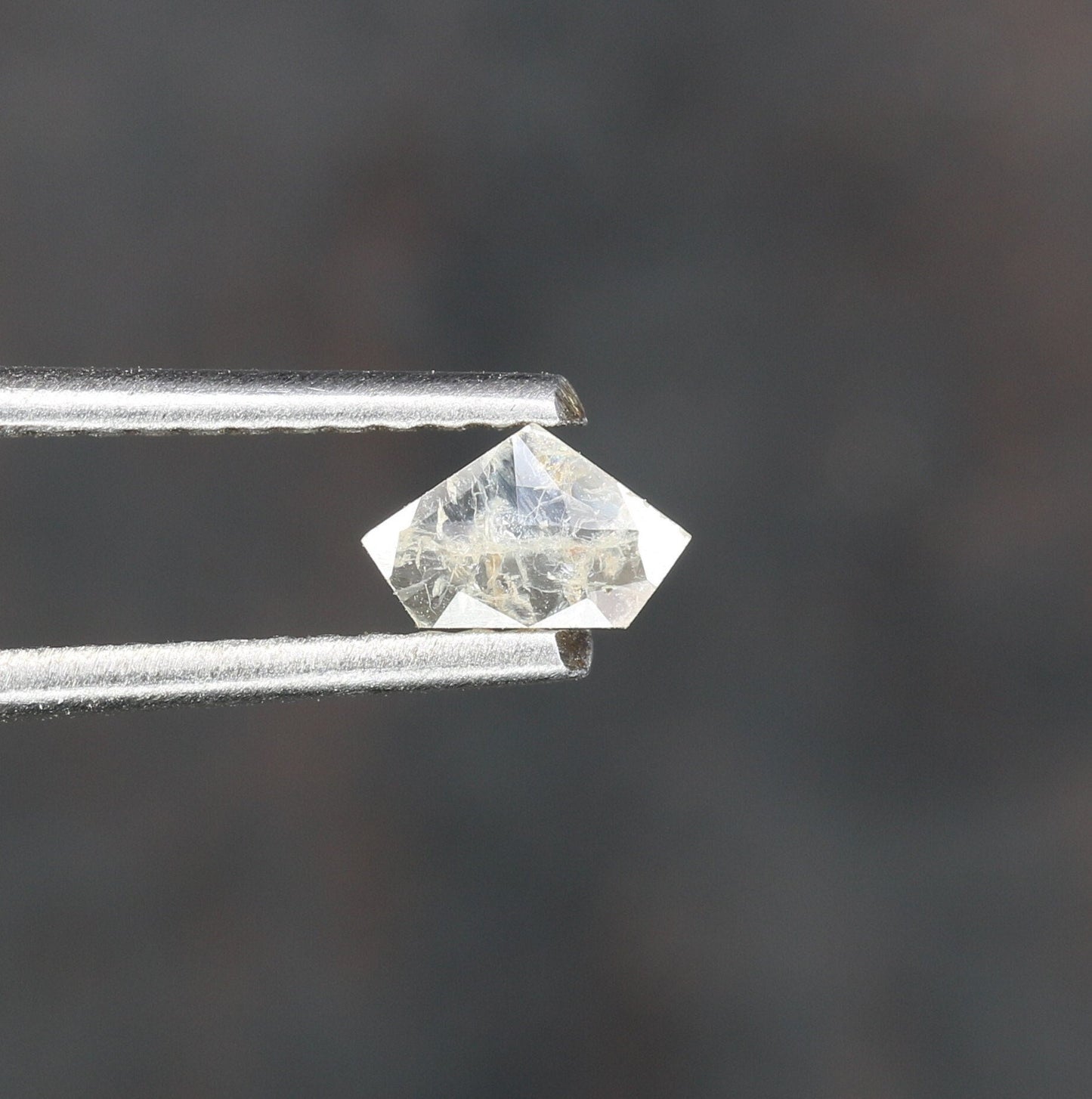 0.16 CT Salt and Pepper Unique Loose Diamond, Pentagon Cut for Handmade Necklace Pendant, Fancy Diamond Engagement Gold Ring For Women